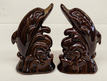 Load image into Gallery viewer, Vintage Ceramic Florida Dolphin Salt &amp; Pepper Shakers
