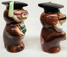 Load image into Gallery viewer, Vintage Lefton Owl Graduates 30145 Salt &amp; Pepper Shakers
