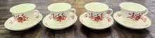 Load image into Gallery viewer, SET Four Wedgwood Williamsburg Iris Cups &amp; Saucers
