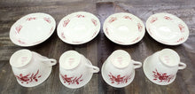 Load image into Gallery viewer, SET Four Wedgwood Williamsburg Iris Cups &amp; Saucers
