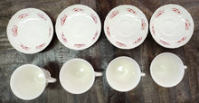 Load image into Gallery viewer, SET Four Wedgwood Williamsburg Iris Cups &amp; Saucers
