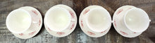 Load image into Gallery viewer, SET Four Wedgwood Williamsburg Iris Cups &amp; Saucers
