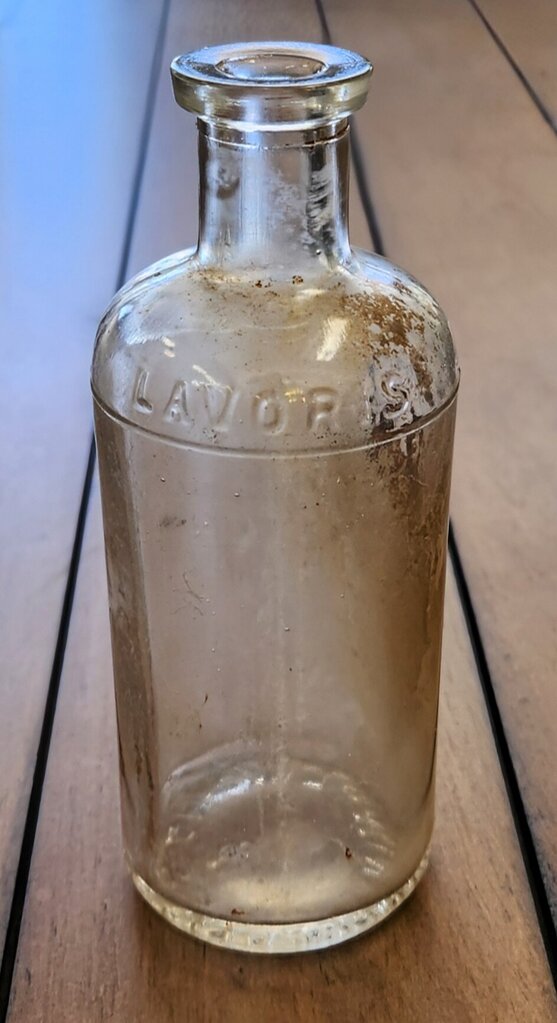 Antique Lavoris Chemical Glass Bottle