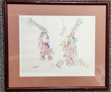 Load image into Gallery viewer, Framed and Matted Giclee &quot;Bermuda Gombeys in Watercolor&quot; signed by Diana Watlington Rootnik
