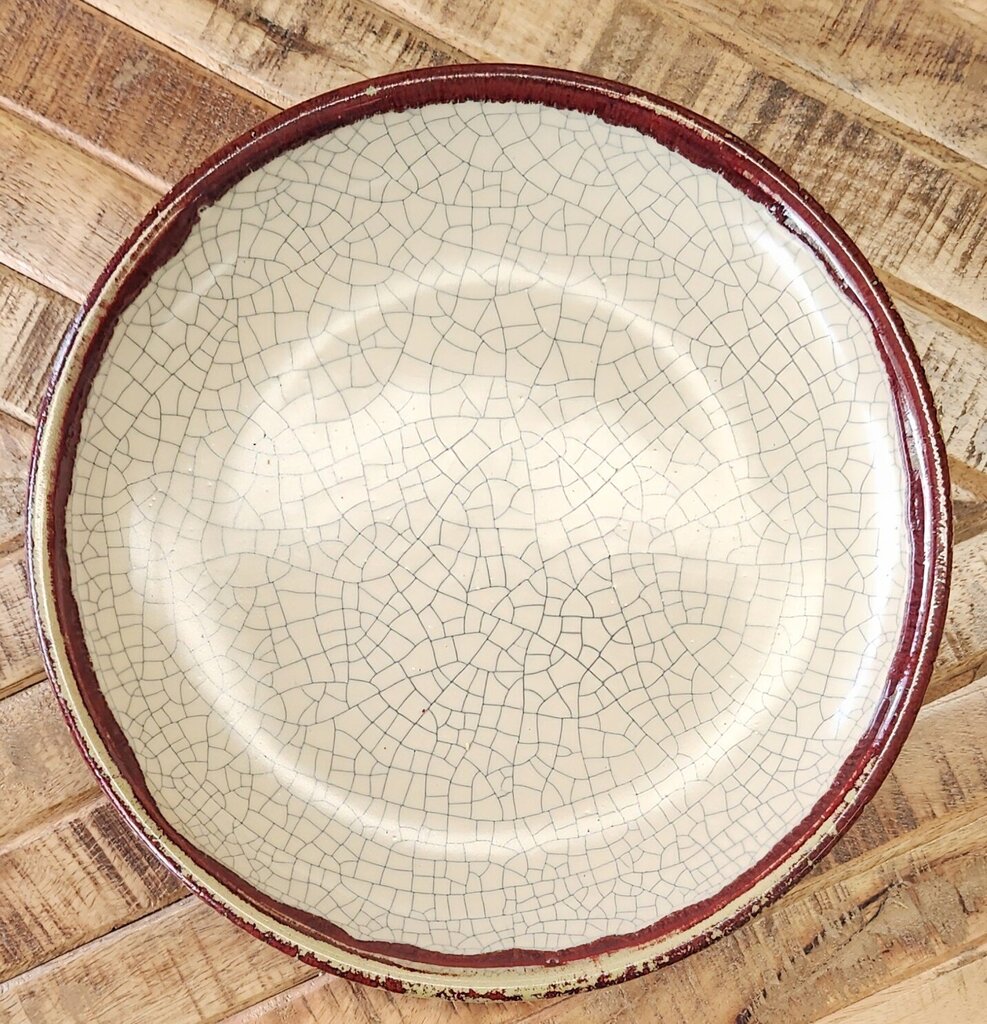 Pier 1 Crackle Collection Dinner Plate