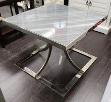 Load image into Gallery viewer, Stone Italia Imperial Grey Marble Accent Table
