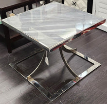 Load image into Gallery viewer, Stone Italia Imperial Grey Marble Accent Table
