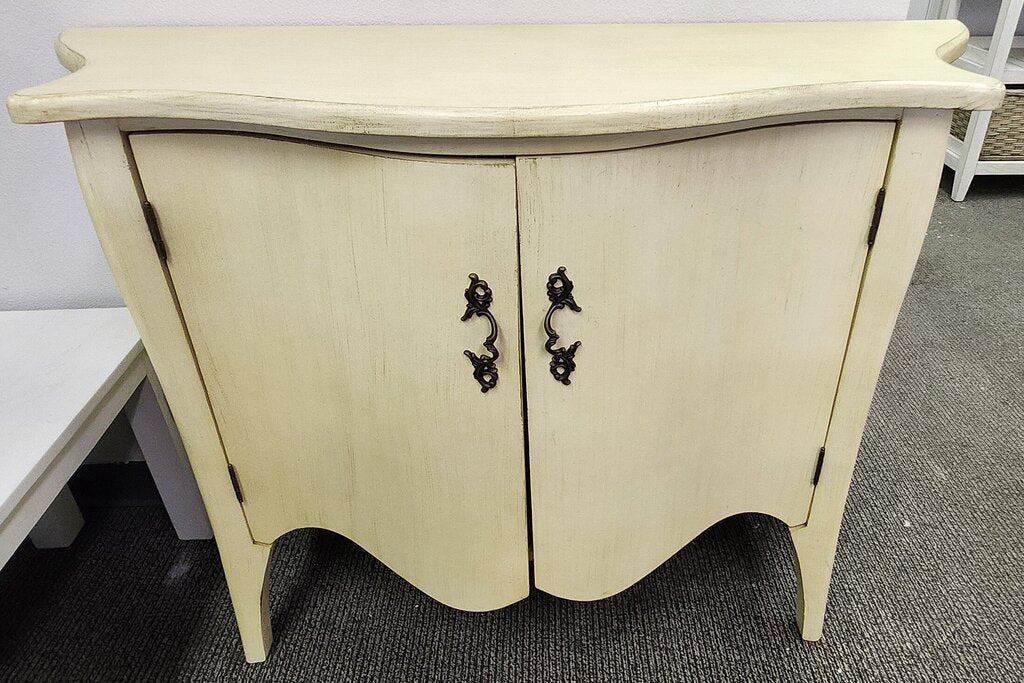 Vintage Bowfront Entry Cabinet