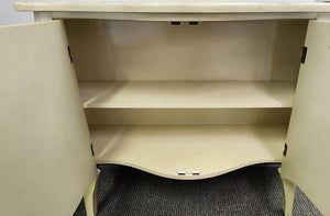 Vintage Bowfront Entry Cabinet