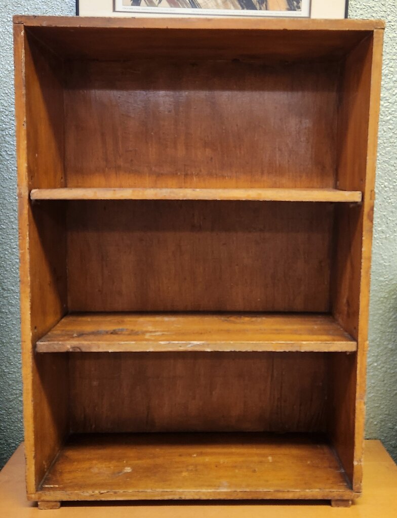 Wood Bookcase - Two Adjustable Shelves