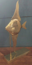 Load image into Gallery viewer, 22&quot; Brass Fish on Stand
