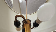 Load image into Gallery viewer, Vintage Swedish Brass Floor Lamp

