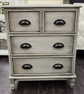 NEW Gray Four Drawer Dresser