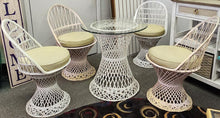 Load image into Gallery viewer, Vintage Spun Fiberglass Table &amp; Four Chairs
