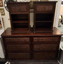 Load image into Gallery viewer, SET 3-Pc Pier 1 Melia Dresser and Two Nightstands
