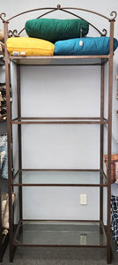 Metal and Glass Display Shelf
