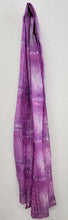Load image into Gallery viewer, Women&#39;s Silk Scarf - Purple Tie-Dye Style
