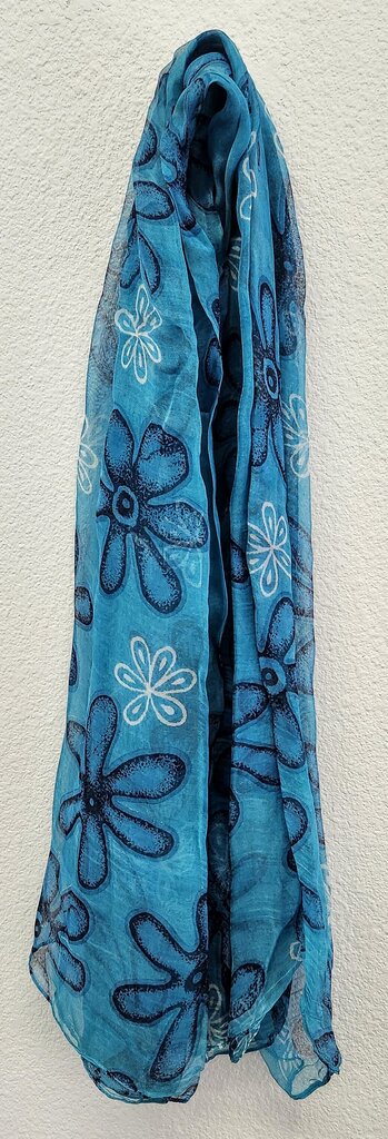 Turquoise Floral Women's Scarf