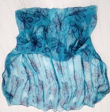 Load image into Gallery viewer, Turquoise Floral Women&#39;s Scarf
