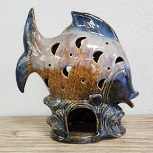 Load image into Gallery viewer, Ceramic Tropical Fish Tea Light Candle Holder
