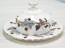 Load image into Gallery viewer, Royal Albert Bone China Lorraine Covered Butter Dish
