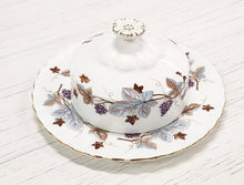 Load image into Gallery viewer, Royal Albert Bone China Lorraine Covered Butter Dish
