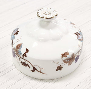 Royal Albert Bone China Lorraine Covered Butter Dish