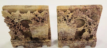 Load image into Gallery viewer, Carved Asian Soapstone Bookends
