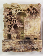 Load image into Gallery viewer, Carved Asian Soapstone Bookends
