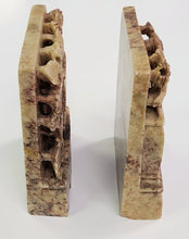 Load image into Gallery viewer, Carved Asian Soapstone Bookends
