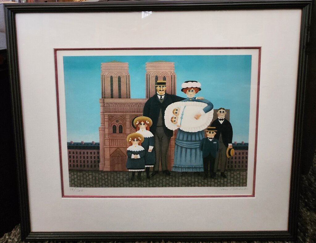 Framed, Signed & # JAN BALET 