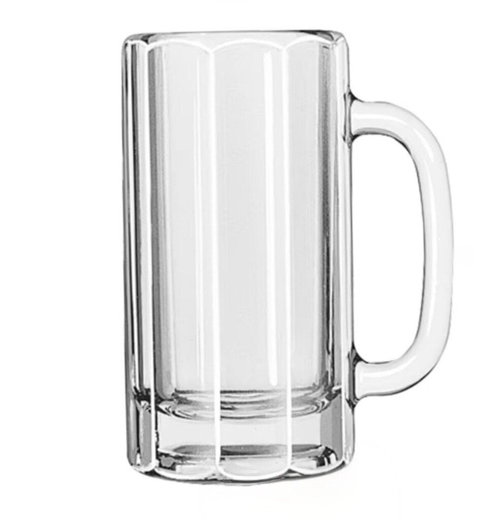 NEW Libbey Glass Paneled Beer Mug 5016