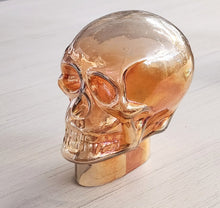 Load image into Gallery viewer, NEW Amber Glass Skull - 668140
