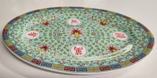 Load image into Gallery viewer, 10&quot; Mun Shou Oval Porcelain Serving Platter
