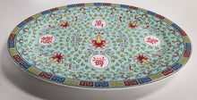 Load image into Gallery viewer, 10&quot; Mun Shou Oval Porcelain Serving Platter
