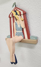 Load image into Gallery viewer, Beach Lady Wall Hook - Yellow Hat
