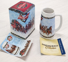 Load image into Gallery viewer, 2009 Budweiser Holiday Stein - A Holiday Tradition with COA &amp; Box
