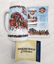 Load image into Gallery viewer, 2009 Budweiser Holiday Stein - A Holiday Tradition with COA &amp; Box
