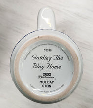 Load image into Gallery viewer, 2002 Budweiser Holiday Stein - Guiding the Way Home
