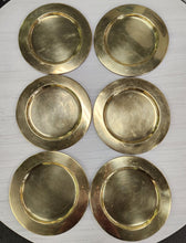 Load image into Gallery viewer, Set of 6 MidCentury Scanmalay Brass Chargers - Denmark

