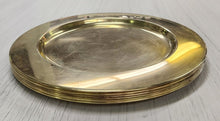 Load image into Gallery viewer, Set of 6 MidCentury Scanmalay Brass Chargers - Denmark
