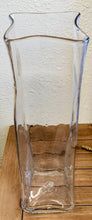 Load image into Gallery viewer, Clear Art Glass Floor Vase
