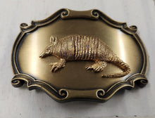 Load image into Gallery viewer, Vintage Brass Armadillo Belt Buckle
