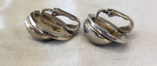 Load image into Gallery viewer, Vintage Silvertone Debossed Clip Earrings
