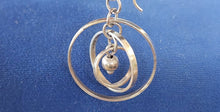 Load image into Gallery viewer, Sterling Silver Concentric Circles Earrings 925
