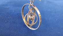 Load image into Gallery viewer, Sterling Silver Concentric Circles Earrings 925
