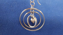 Load image into Gallery viewer, Sterling Silver Concentric Circles Earrings 925
