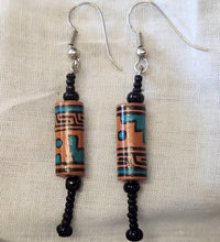 Load image into Gallery viewer, Peruvian Clay &amp; Bead Earrings
