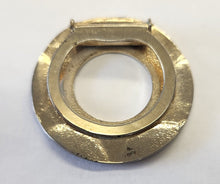 Load image into Gallery viewer, Lieba Gold Tone Debossed Scarf / Dress Clip
