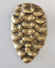 Load image into Gallery viewer, Vintage Gold Tone Layered Leaf Scarf / Dress Clip
